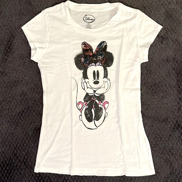 Disney “Minnie mouse” white fitted t-shirt - Picture 1 of 2